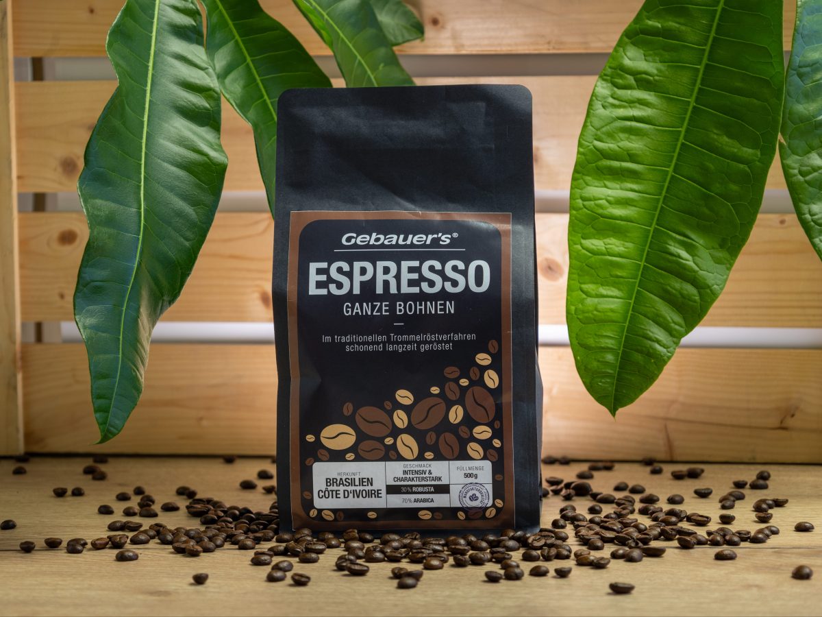 Gebauers Espresso ganze Bohne
