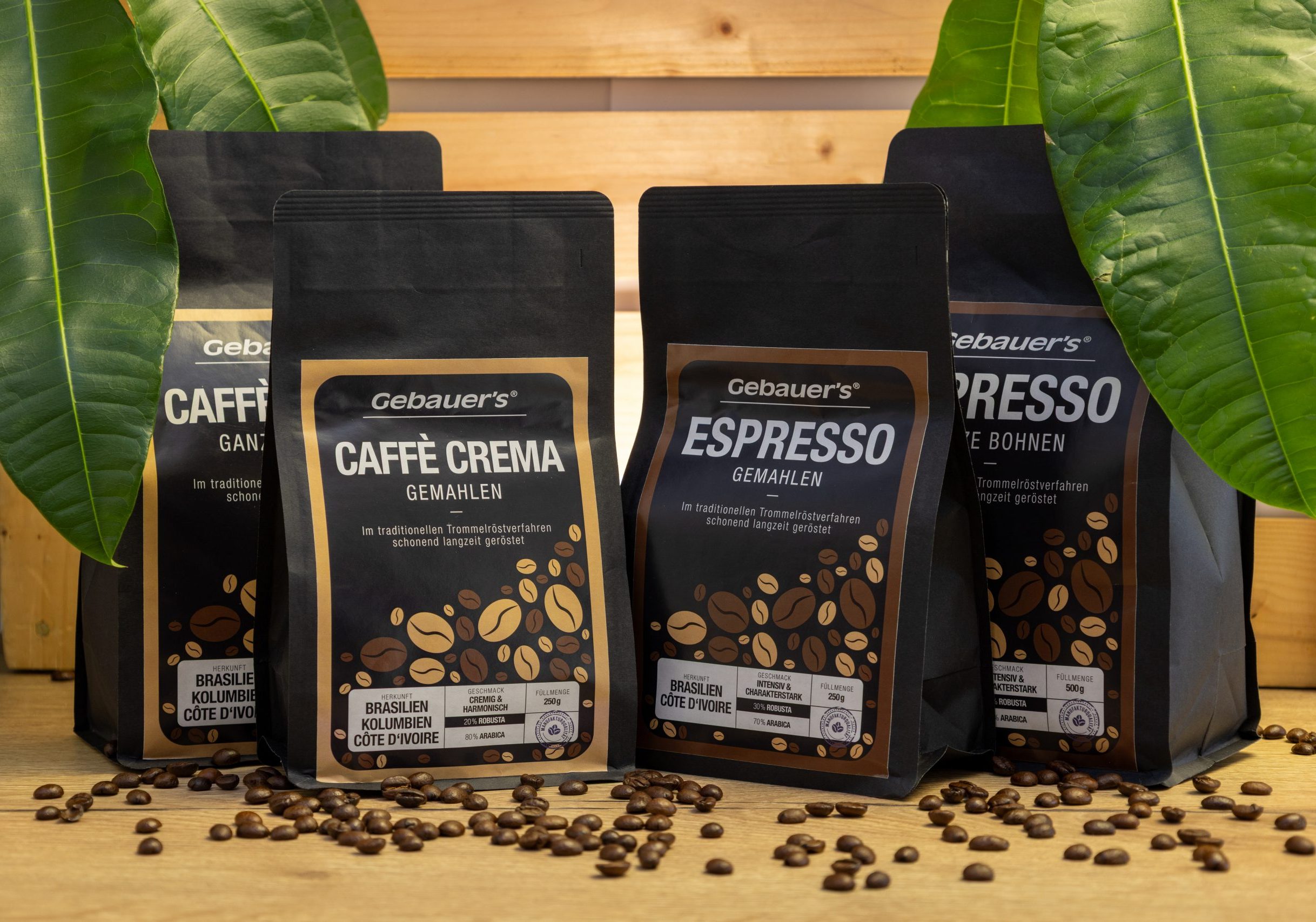 Gebauer's Kaffees, Espresso und Cafè Crema
